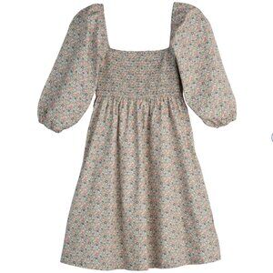 Maison Me Celine Smocked Dress - Floral Print - XL
